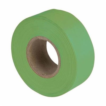 C.H. HANSON Flagging Tape, Fluorescent Green, 1316 In Width, 150 Ft Length, 4 Mil Thickness, Pvc, 17004 17004